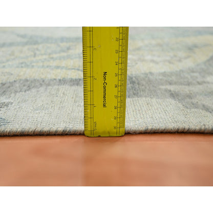 Oushak And Peshawar Wool & Silk Hand Knotted Rug Ivory 2.0x4.3 -O075658