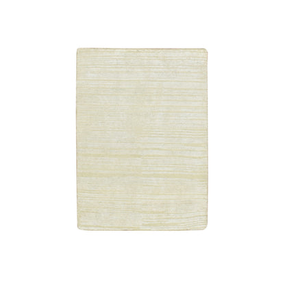 Modern and Contemporary Wool & Silk Hand Knotted Rug Ivory 2.0x3.0 -O075661