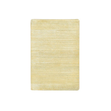 Modern and Contemporary Wool & Silk Hand Knotted Rug Beige 2.0x3.0 -O075662