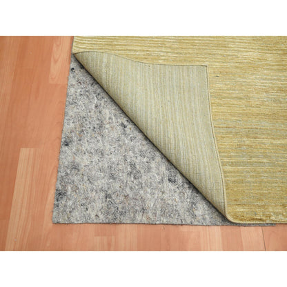 Modern and Contemporary Wool & Silk Hand Knotted Rug Brown 8.11x12.3 -O075671
