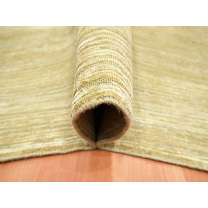 Modern and Contemporary Wool & Silk Hand Knotted Rug Brown 8.11x12.3 -O075671