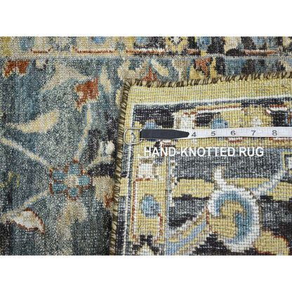 Transitional Wool Hand Knotted Rug Yellow 2.0x3.3 -O075697