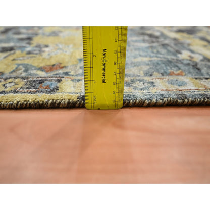 Transitional Wool Hand Knotted Rug Yellow 2.0x3.3 -O075698