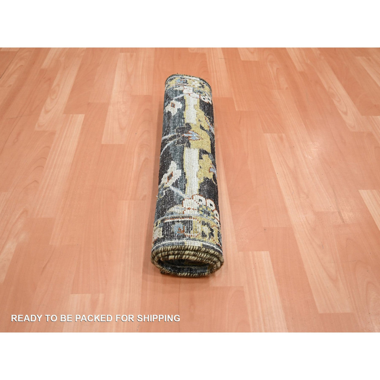Transitional Wool Hand Knotted Rug Yellow 2.0x3.3 -O075698