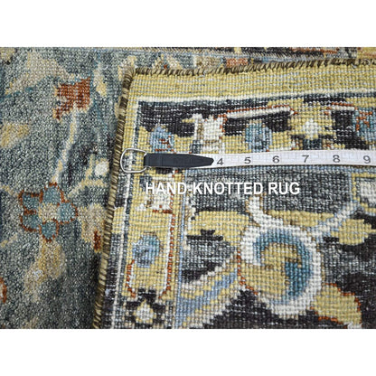 Transitional Wool Hand Knotted Rug Yellow 2.0x3.3 -O075699