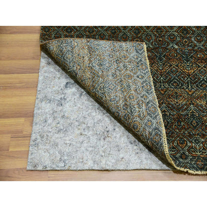Modern and Contemporary Wool Hand Knotted Rug Brown No Border 10.0X13.10 -O076000