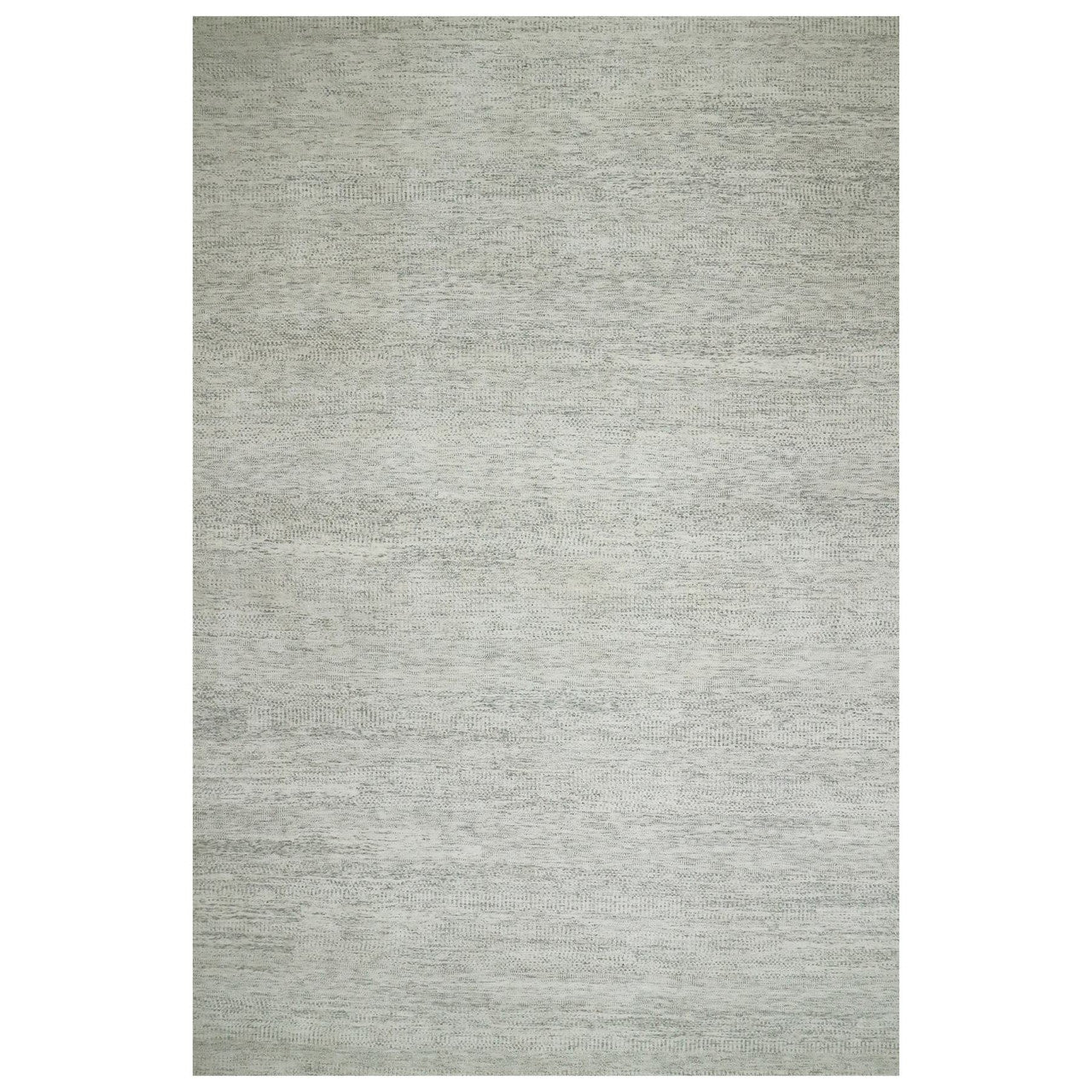 Ivory 15'0" x 19'11" Modern and Contemporary Hand knotted Wool Rug - Sku: O076004