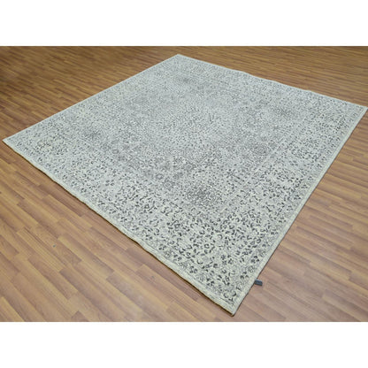 Mamluk Wool Hand Knotted Rug Ivory Ivory 8.2X8.2 -O076011