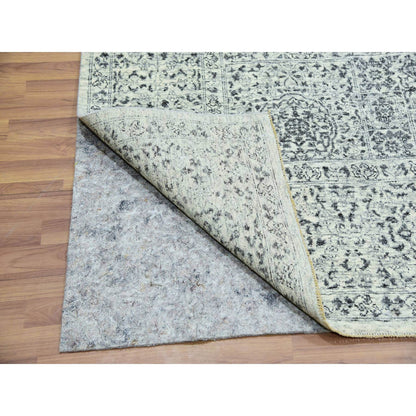 Mamluk Wool Hand Knotted Rug Ivory Ivory 8.2X8.2 -O076011