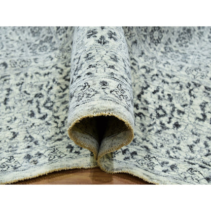 Mamluk Wool Hand Knotted Rug Ivory Ivory 8.2X8.2 -O076011