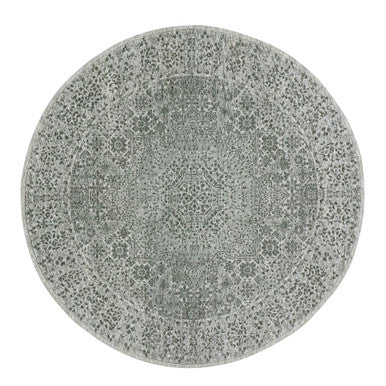 Mamluk Wool Hand Knotted Rug Ivory Ivory 8.2X8.2 -O076012