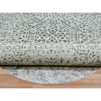 Mamluk Wool Hand Knotted Rug Ivory Ivory 8.2X8.2 -O076012