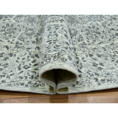 Mamluk Wool Hand Knotted Rug Ivory Ivory 8.2X8.2 -O076012