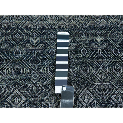 Modern and Contemporary Wool Hand Knotted Rug Grey No Border 2.6X6.0 -O076018