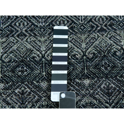 Modern and Contemporary Wool Hand Knotted Rug Grey No Border 2.7X8.0 -O076020