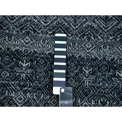 Modern and Contemporary Wool Hand Knotted Rug Grey No Border 2.7X8.0 -O076021