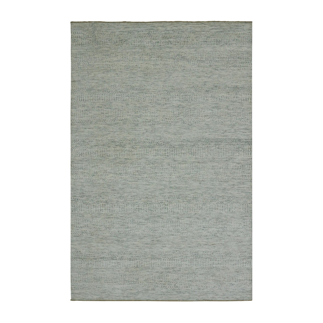 Ivory 5'10" x 9'1" Modern and Contemporary Hand knotted Wool Rug - Sku: O076024
