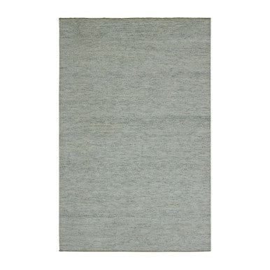 Modern and Contemporary Wool Hand Knotted Rug Ivory No Border 5.10X9.1 -O076024