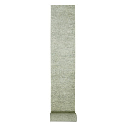 Modern and Contemporary Wool Hand Knotted Rug Ivory No Border 2.7X26.1 -O076029