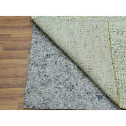 Modern and Contemporary Wool Hand Knotted Rug Ivory No Border 2.6X29.9 -O076030