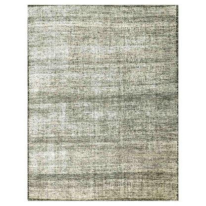 Modern and Contemporary Wool Hand Knotted Rug Black No Border 12.2X15.0 -O076067