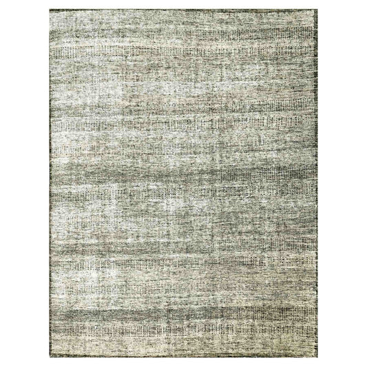 Modern and Contemporary Wool Hand Knotted Rug Black No Border 12.2X15.0 -O076067