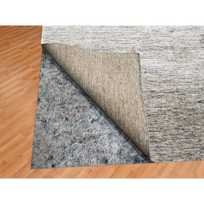 Modern and Contemporary Sari Silk Hand Knotted Rug Brown 9.1x11.10 -O076071