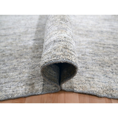Modern and Contemporary Sari Silk Hand Knotted Rug Brown 9.1x11.10 -O076071