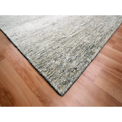 Modern and Contemporary Sari Silk Hand Knotted Rug Brown 9.1x11.10 -O076071