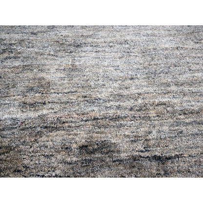 Modern and Contemporary Sari Silk Hand Knotted Rug Brown 9.1x11.10 -O076071
