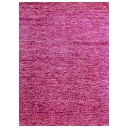 Modern and Contemporary Sari Silk Hand Knotted Rug Pink 8.11x12.3 -O076075