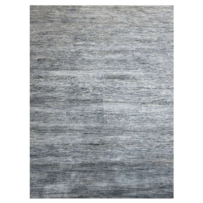 Modern and Contemporary Wool Hand Knotted Rug Grey 9.1x12.2 -O076076