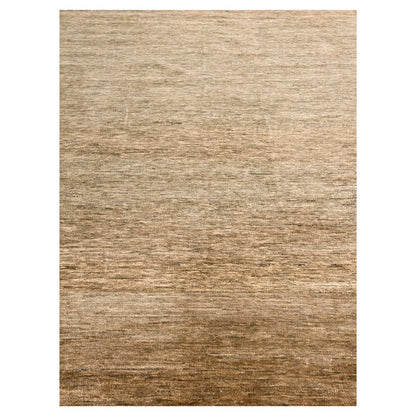 Modern and Contemporary Wool Hand Knotted Rug Brown 9.4x12.4 -O076078