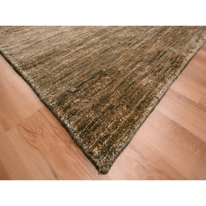 Modern and Contemporary Wool Hand Knotted Rug Brown 9.4x12.4 -O076078