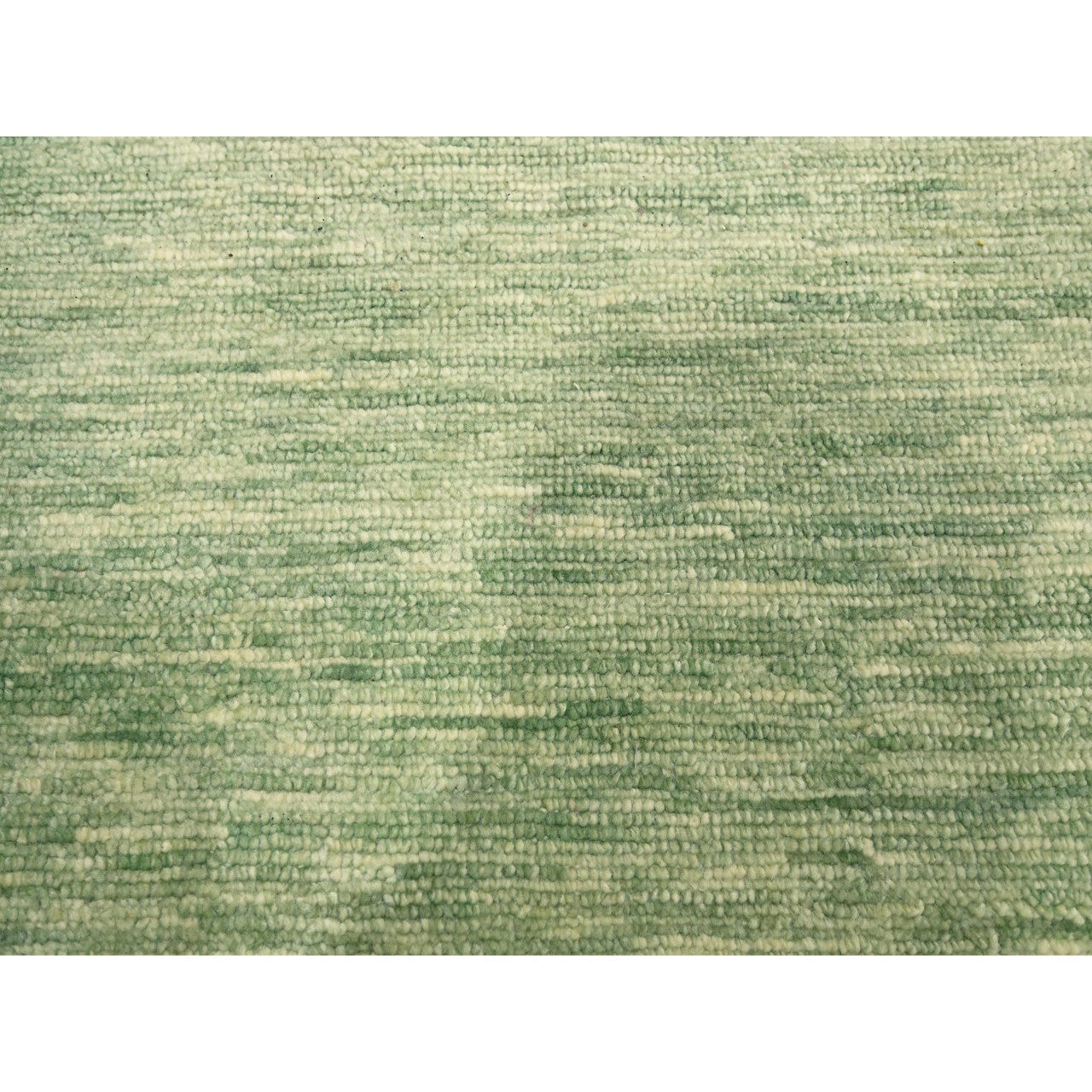 Green 9'4" x 12'4" Modern and Contemporary Hand knotted Wool Rug - Sku: O076080