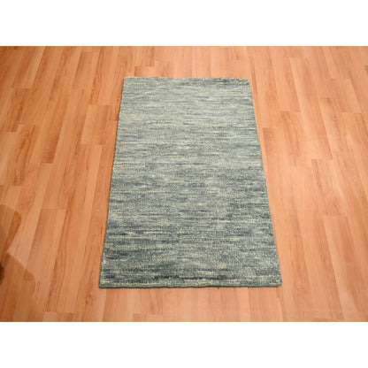 Modern and Contemporary Wool Hand Knotted Rug Grey 2.0x3.0 -O076088