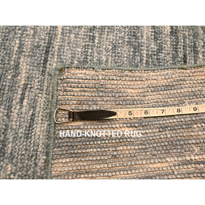 Modern and Contemporary Wool Hand Knotted Rug Grey 2.0x3.0 -O076088