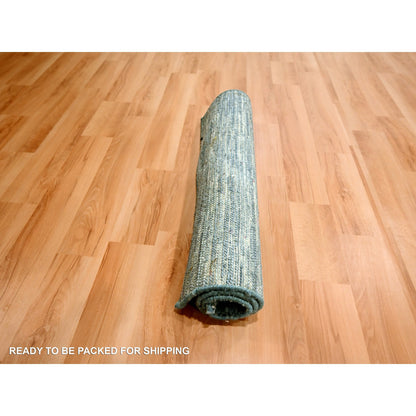 Modern and Contemporary Wool Hand Knotted Rug Grey 2.0x3.0 -O076088
