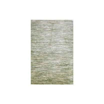 Modern and Contemporary Wool Hand Knotted Rug Green 2.0x3.0 -O076090