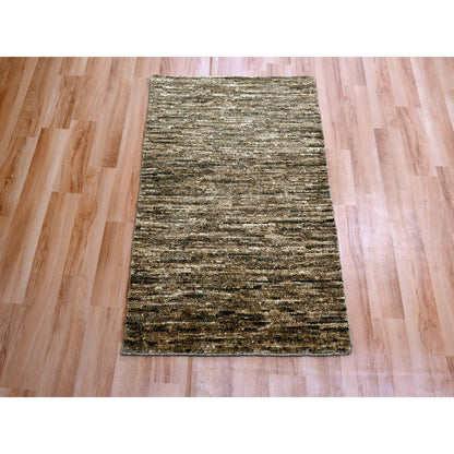 Modern and Contemporary Wool Hand Knotted Rug Brown 2.0x3.0 -O076094