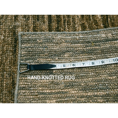 Modern and Contemporary Wool Hand Knotted Rug Brown 2.0x3.0 -O076094