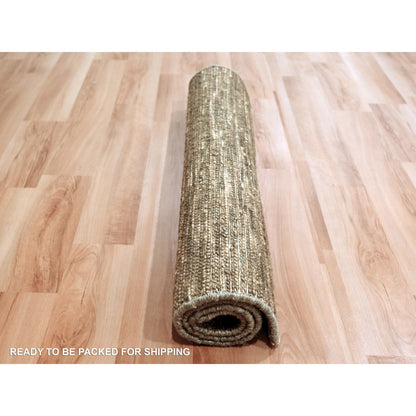 Modern and Contemporary Wool Hand Knotted Rug Brown 2.0x3.0 -O076094