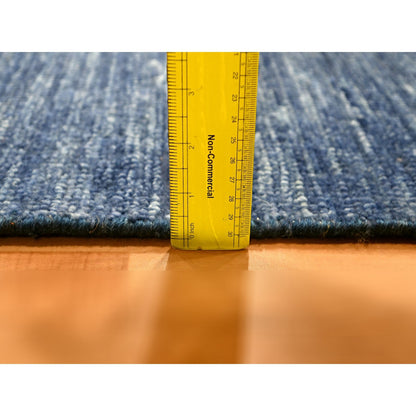 Modern and Contemporary Wool Hand Knotted Rug Blue 2.0x3.0 -O076096