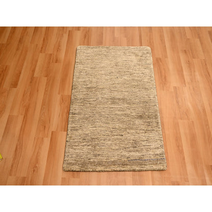 Modern and Contemporary Sari Silk Hand Knotted Rug Brown 2.0x3.0 -O076100