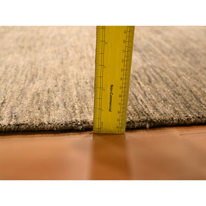 Modern and Contemporary Sari Silk Hand Knotted Rug Brown 2.0x3.0 -O076100