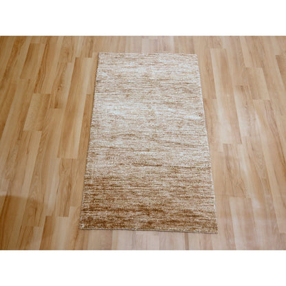 Modern and Contemporary Sari Silk Hand Knotted Rug Brown 2.0x3.0 -O076101