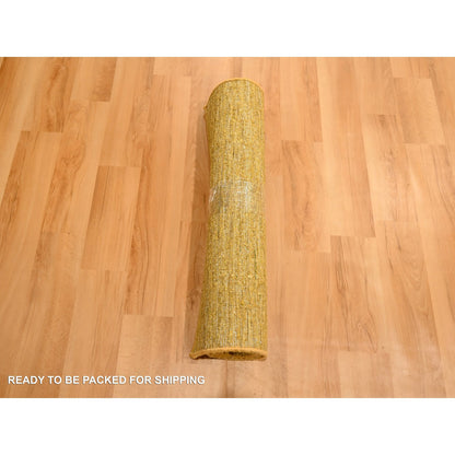 Modern and Contemporary Sari Silk Hand Knotted Rug Brown 2.0x3.0 -O076104