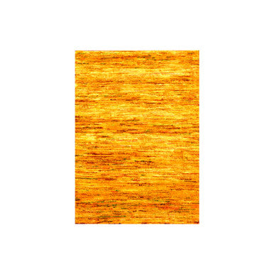 Modern and Contemporary Sari Silk Hand Knotted Rug Yellow 2.0x3.0 -O076105