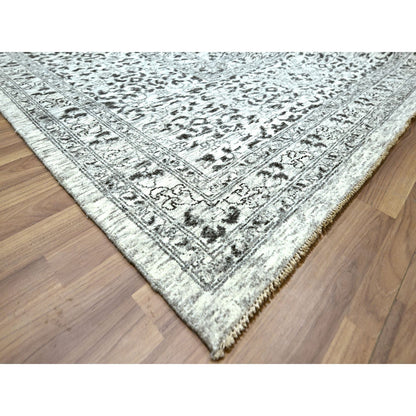 Mamluk Wool Hand Knotted Rug Ivory 14.11x20.0 -O076119