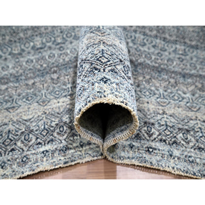 Modern and Contemporary Wool Hand Knotted Rug Grey 9.1x12.1 -O076150